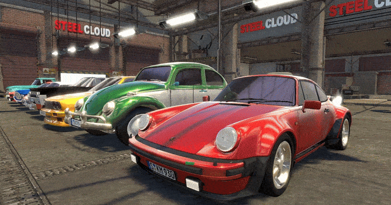 Classic car parking game designed and developed by steelcloudstudio